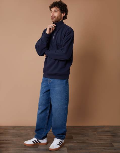 Threadbare Baggy fit jeans in blue - view 1