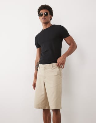 Threadbare Baggy Fit Shorts In Neutral