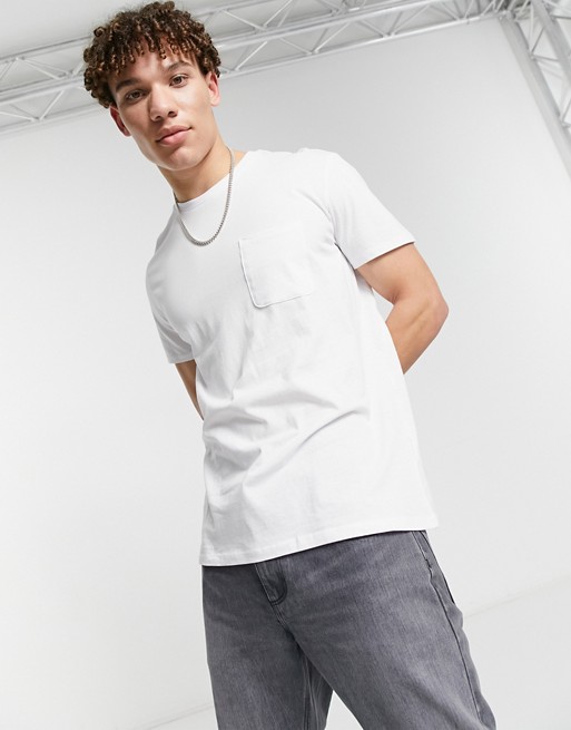Threadbare basic pocket t-shirt in white