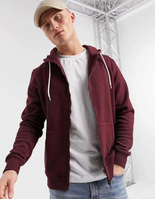 Dark on sale burgundy hoodie