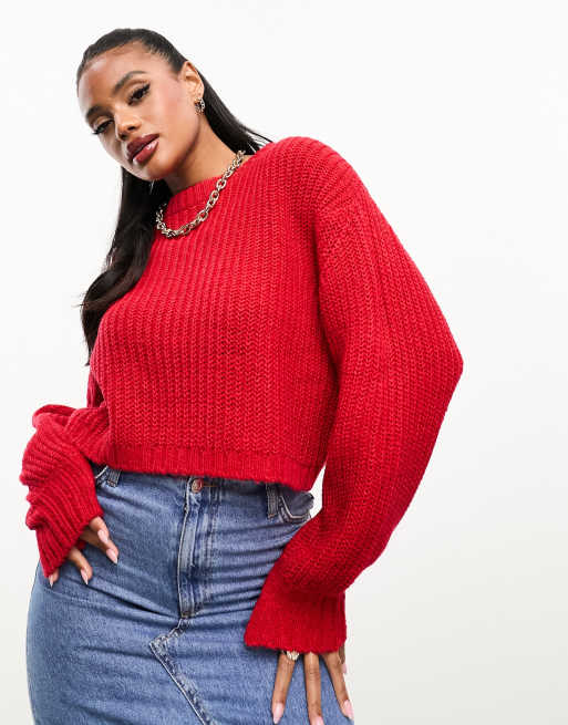 Cropped crew hotsell neck jumper