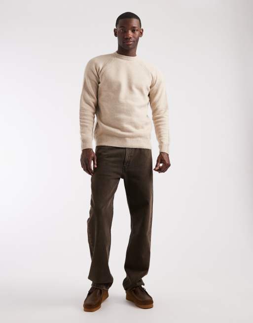Threadbare – Beige, stickad tröja med rund halsringning, 2 av 5