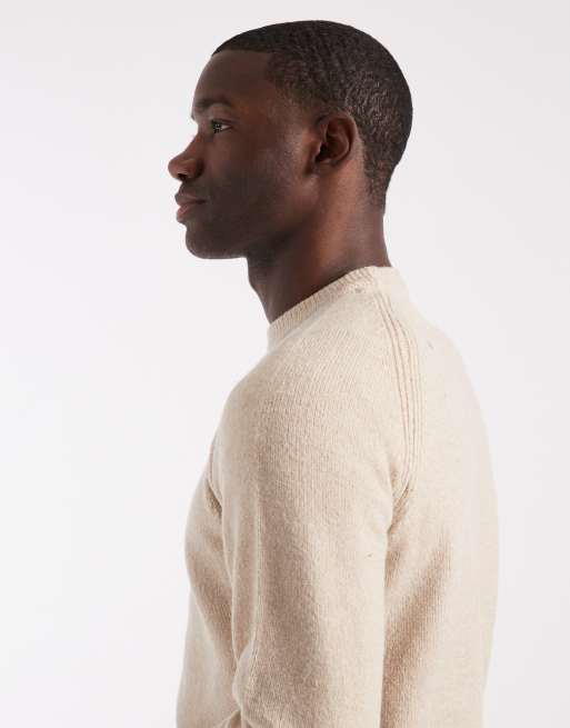 Threadbare – Beige, stickad tröja med rund halsringning, 4 av 5
