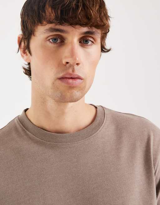 Threadbare – Beige t-shirt i regular fit, 5 av 5