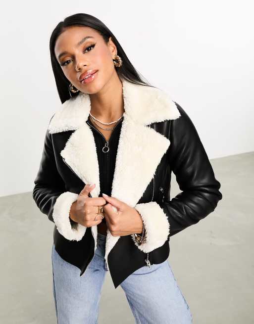 Asos aviator cheap jacket womens