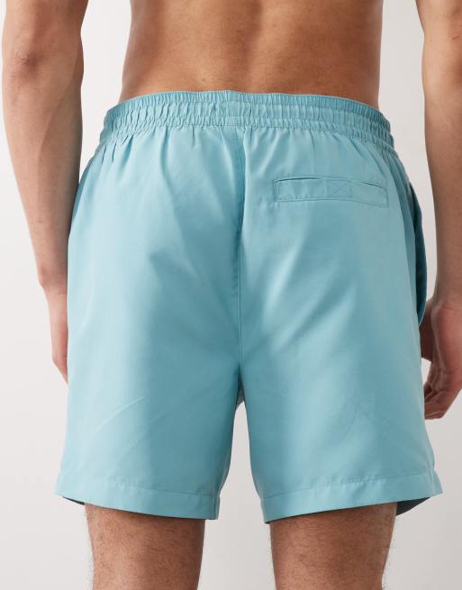 Threadbare - Blågrønne badeshorts med flamingo-grafik, 4 af 5