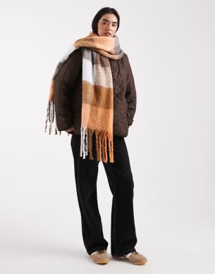 Threadbare Blanket Scarf In Multi