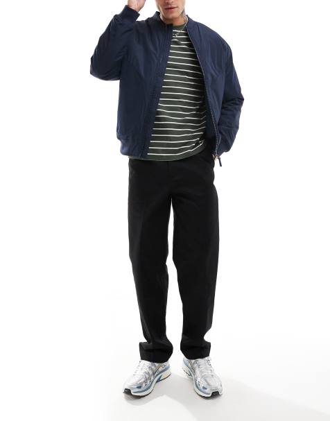 Threadbare bomber jacket in navy - view 1