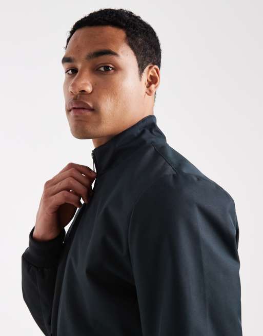 Threadbare bomber jacket with front pockets in navy, 4 of 5