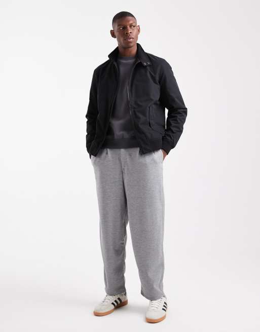 Threadbare bomber jacket with funnel collar in black, 2 of 5