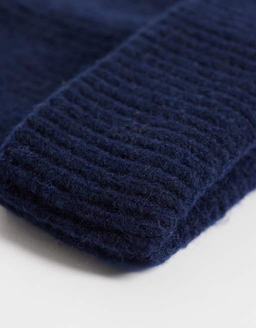 Threadbare bonnet en maille bleu marine, 2 de 3
