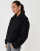 Threadbare Borg cropped jacket in black