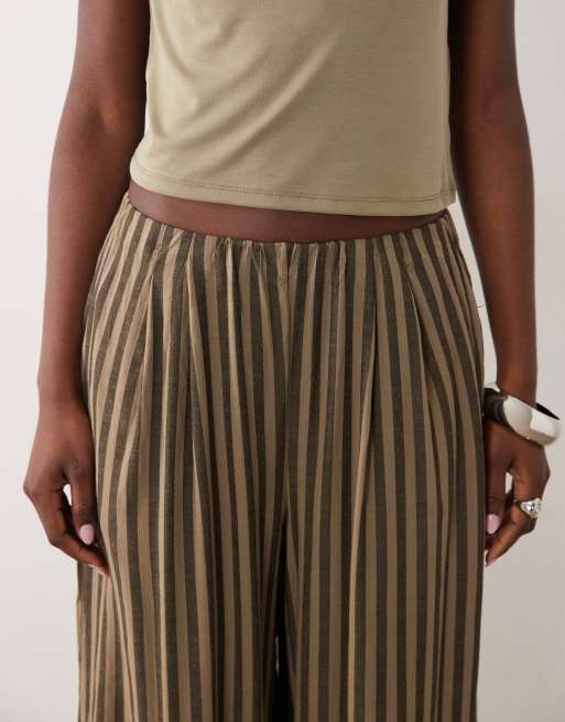 Threadbare broek met ballonpijpen in bruine streep, 3 van 5
