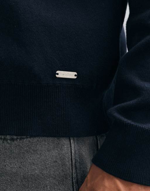 Threadbare button up knitted cardigan in navy, 5 of 5