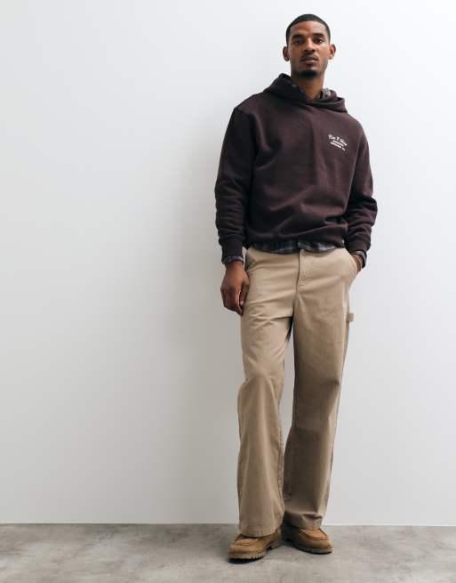 Threadbare caffeine crew graphic print hoodie in chocolate brown, 2 of 8