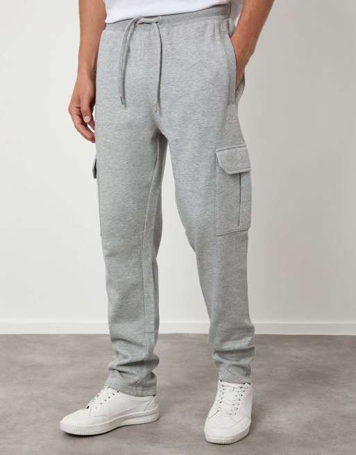 Threadbare Cargo joggers in light grey, 2 of 4