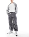 [Threadbare] Threadbare cargo pants with ankle toggles in dark grey L GREY