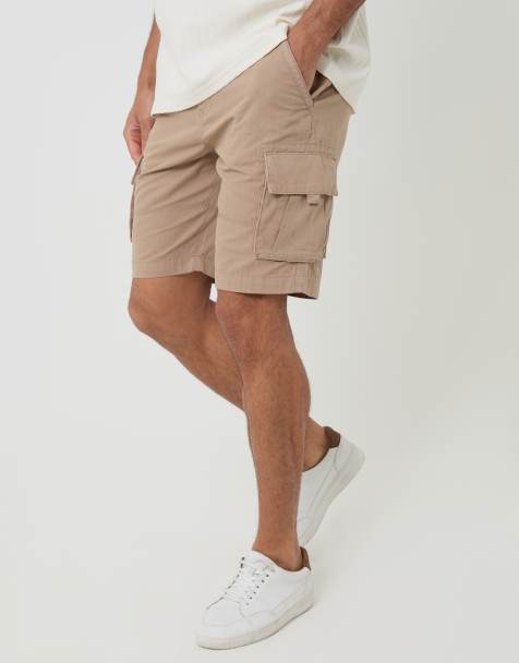 Threadbare – Cargo-Shorts in Steinbeige - view 1