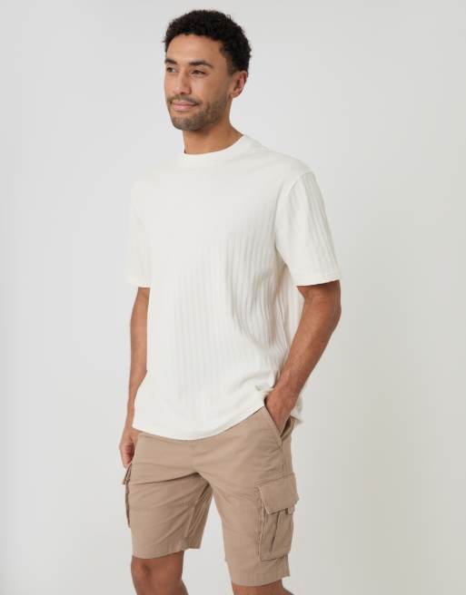 Threadbare - Cargoshort in stone, 2 van 3
