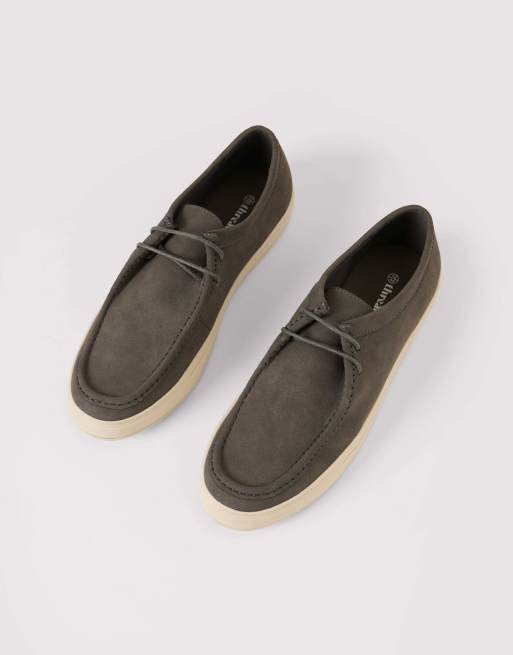 Threadbare Casual lace up trainers in grey, 2 of 4