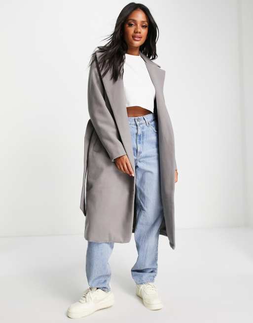 Formal belted coat best sale