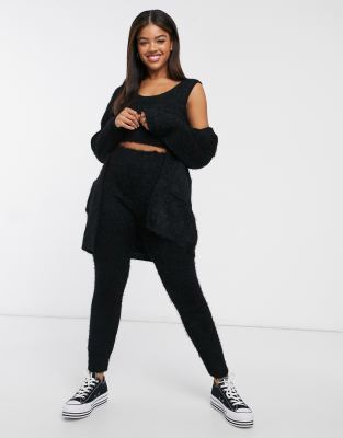 sweatpants with cardigan