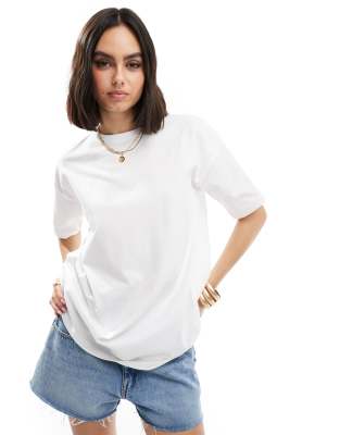 Threadbare Charlotte premium boxy tee in white