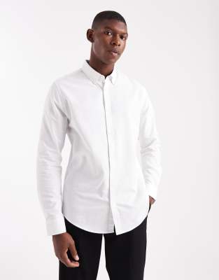 Threadbare - Chemise oxford à manches longues - Blanc
