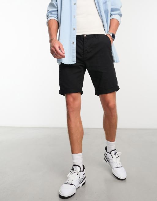 Black chino shorts sale