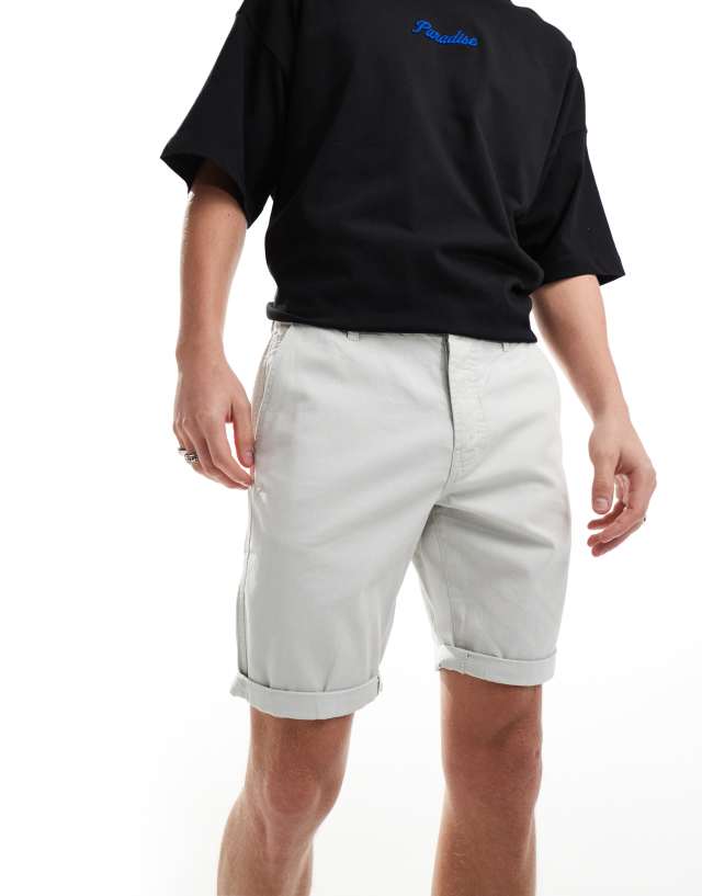 Threadbare - chino shorts in light grey