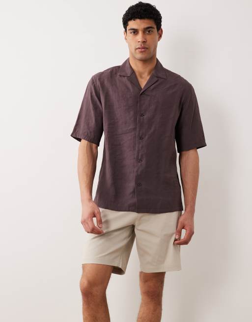Threadbare chino shorts in light stone, 2 of 5