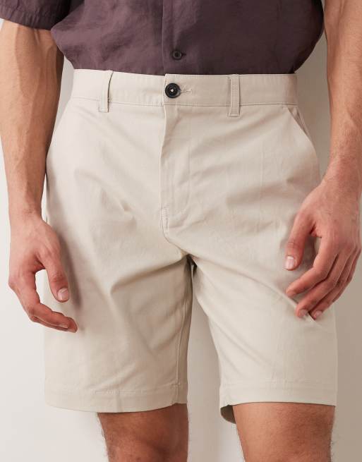 Threadbare chino shorts in light stone, 4 of 5