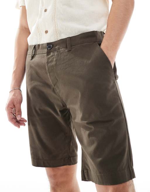 Threadbare – Chino-Shorts in Schokoladenbraun, 2 von 5