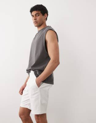 Threadbare Chino Shorts In White