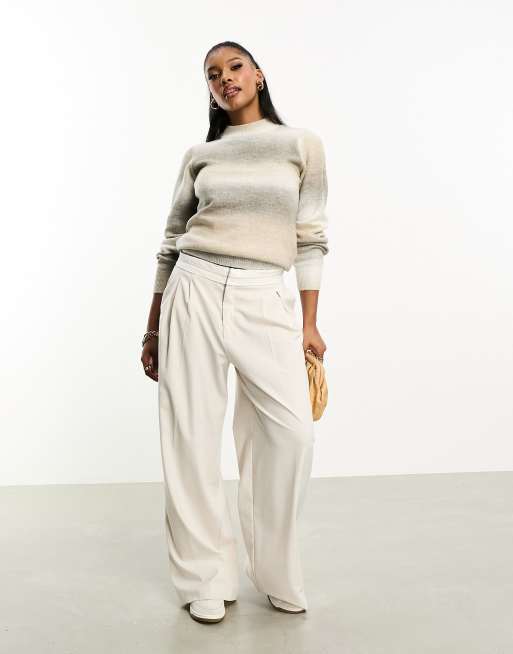 Threadbare Chloe turtle neck jumper in neutral ombre , 2 of 4