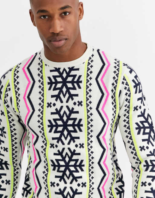 Neon sweater mens hot sale
