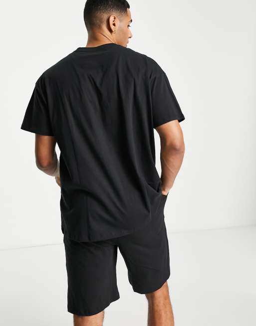 Threadbare christmas jingle bell rock loungewear set in black ASOS