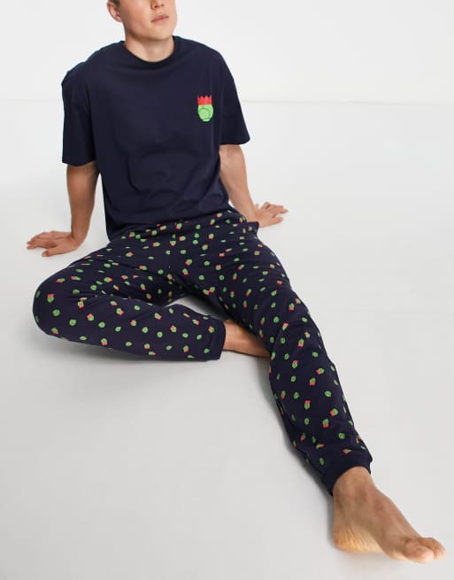 Navy polka dot online pyjamas