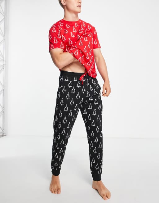 Calvin klein christmas discount pajamas