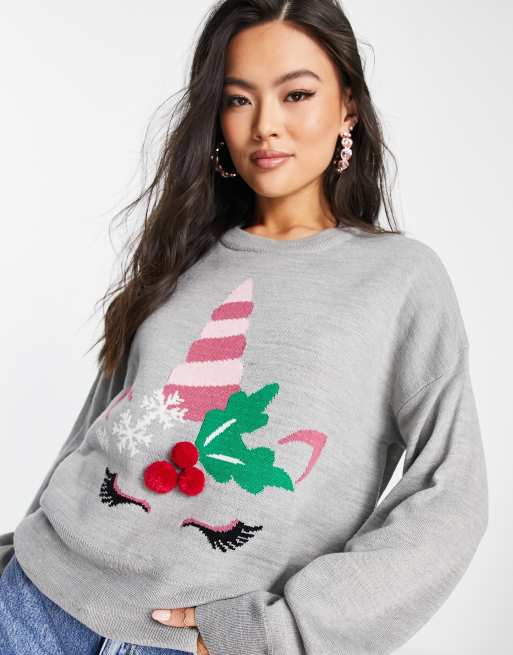 Unicorn xmas outlet jumper