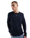 Threadbare chunky knit jumper in navy