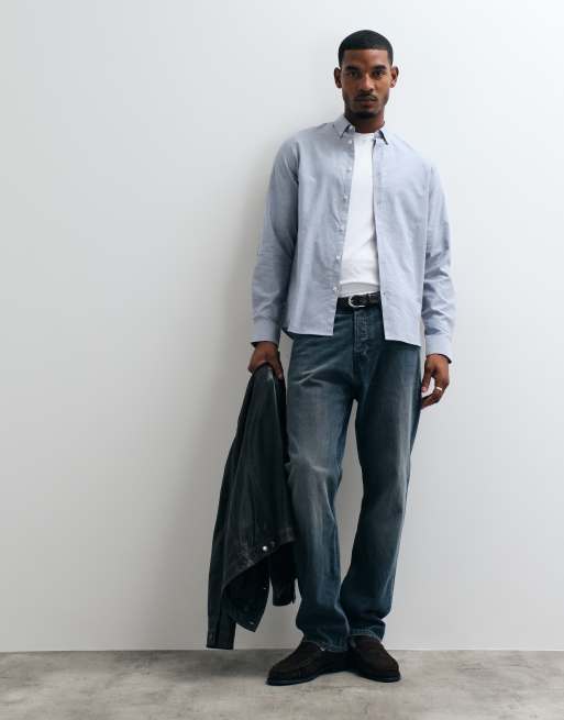 Threadbare classic oxford shirt in pale blue, 2 of 5