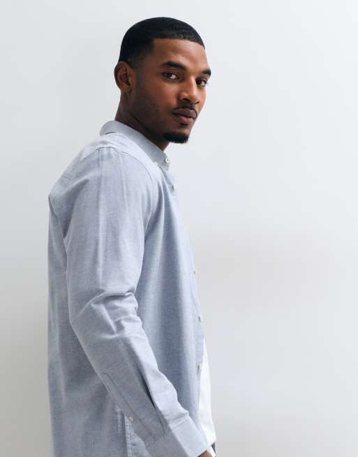 Threadbare classic oxford shirt in pale blue, 3 of 5