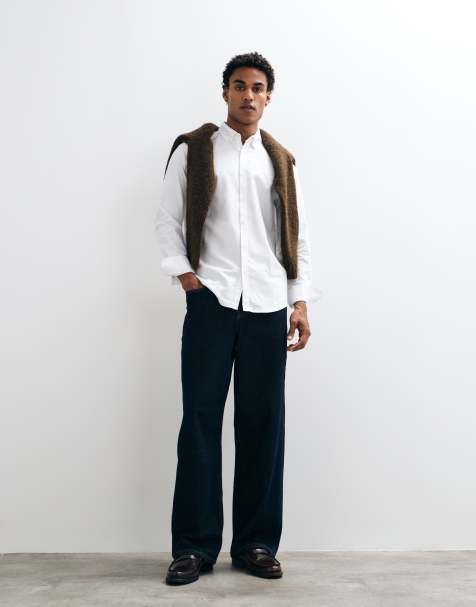 Threadbare classic oxford shirt in white - view 1