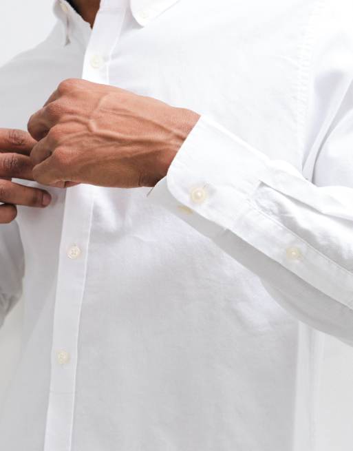 Threadbare classic oxford shirt in white, 3 of 5
