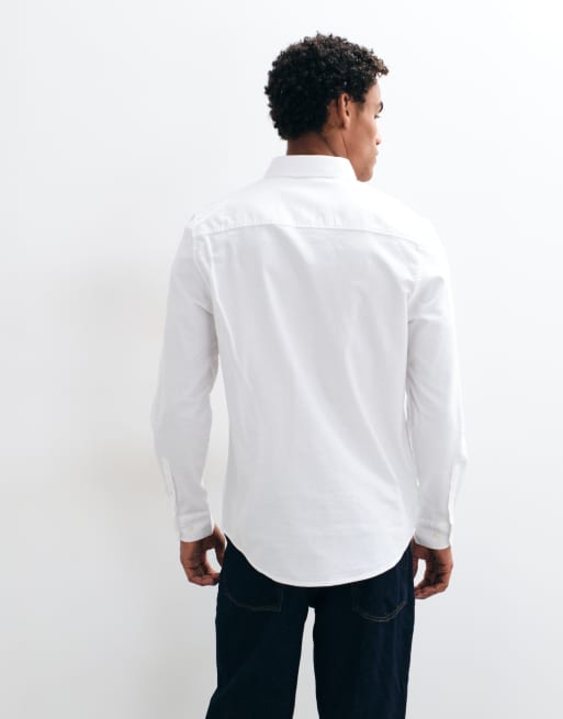 Threadbare classic oxford shirt in white, 4 of 5