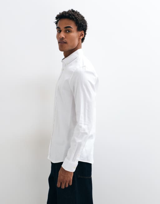 Threadbare classic oxford shirt in white, 5 of 5
