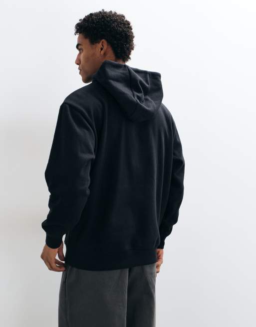 Threadbare classic relaxed fit hoodie in black, 5 of 5