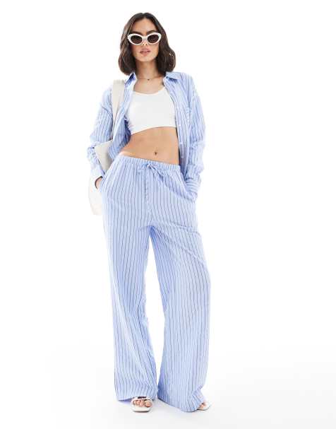 Threadbare co-ord in blue stripe - view 1