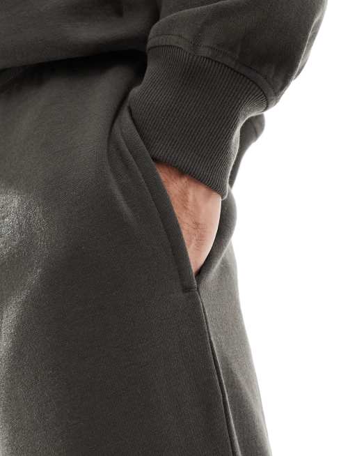 Threadbare wide leg trackies in charcoal (part of a set)